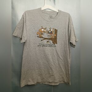 Gray Graphic Short Sleeve Tee